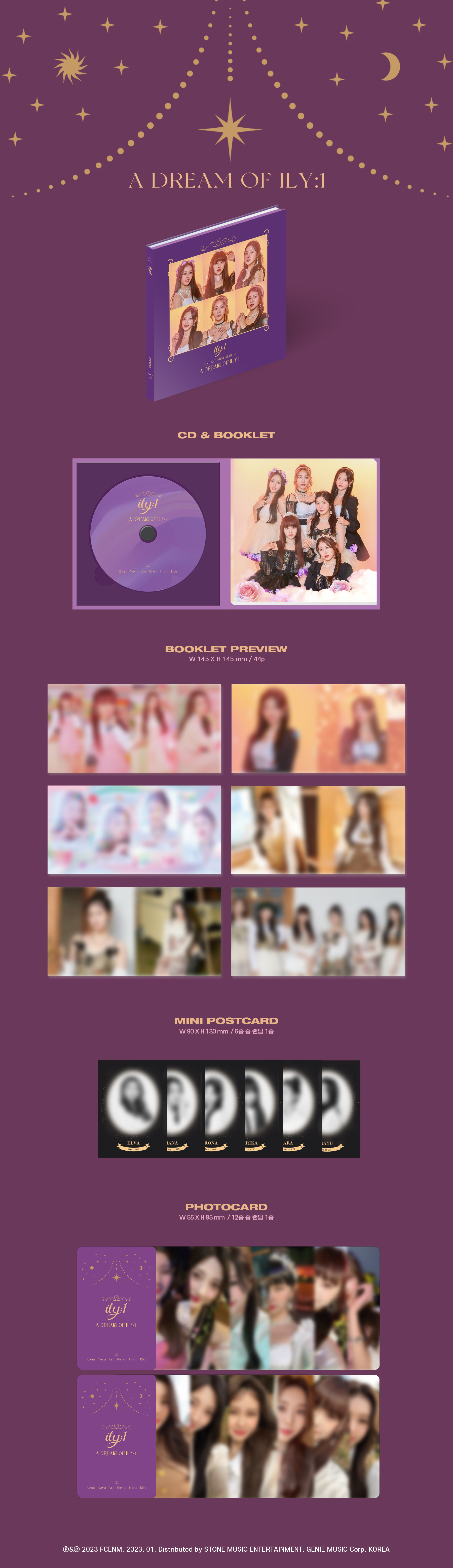 jp.ktown4u.com : ILY:1 - ミニアルバム1集 [A Dream of ILY:1]